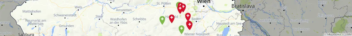 Kartenansicht für Apotheken-Notdienste in der Nähe von Kaumberg (Lilienfeld, Niederösterreich)